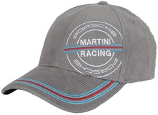 Porsche Martini Racing Men's Baseball Cord Cap 6-Panel Gray One Size 100% Cotton