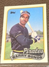 Rare Error 1989 Topps - Barry Bonds #620 ABOVE PIRATES YELLOW 