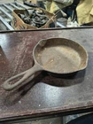 Wagner Ware Smooth Bottom Cast Iron Skillet No. 4 Stylized Logo 1054 - Nickel