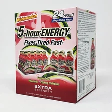 5-hour ENERGY Shot, Extra Strength Watermelon 1.93 oz, 24 count Exp: 08/26