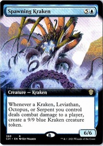 Spawning Kraken (Extended Art) - Commander 2021