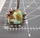 Thick VTN Old Pawn Native American Sterling Royston Turquoise Matrix Ring sz7.75 — photo 10