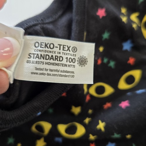 Hanna Andersson Black Halloween Dress Childs Sz 5 Cat Eyes Pockets Cotton Comfy - Picture 8 of 12