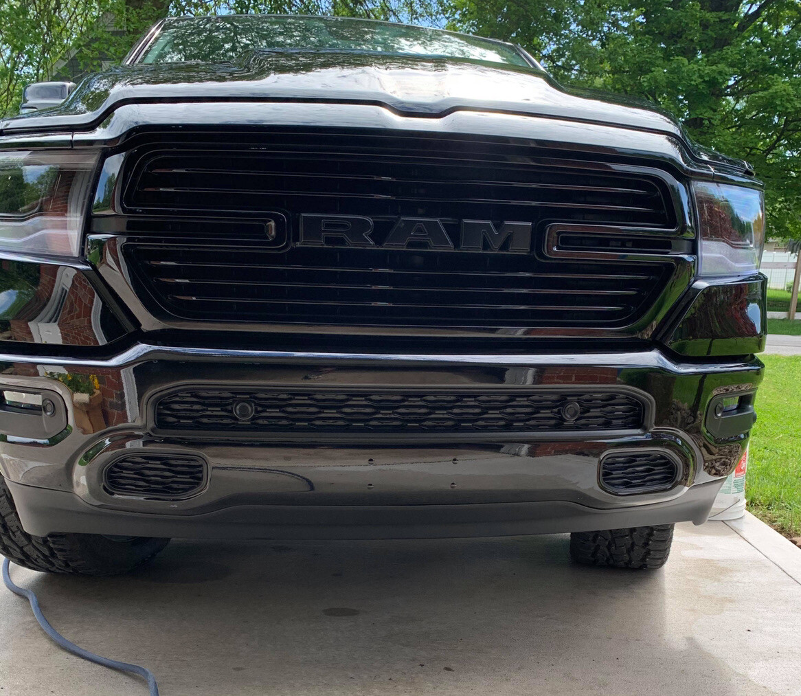 Set of 4 Painted Bumper Plugs License Plate Holes FCA Ram, Jeep Grand