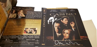 2 Autographed  DVD Sleeves Casino and Basic Instinct.