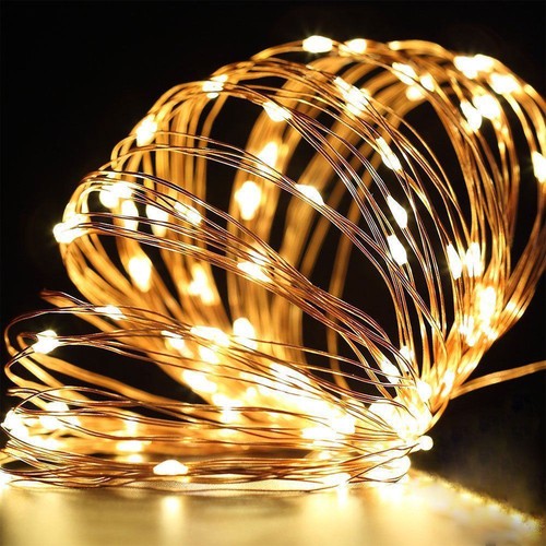 20/30/50 LED Battery Micro Rice Wire Copper Fairy String Lights Party white/RGB - 第 5/8 張圖片