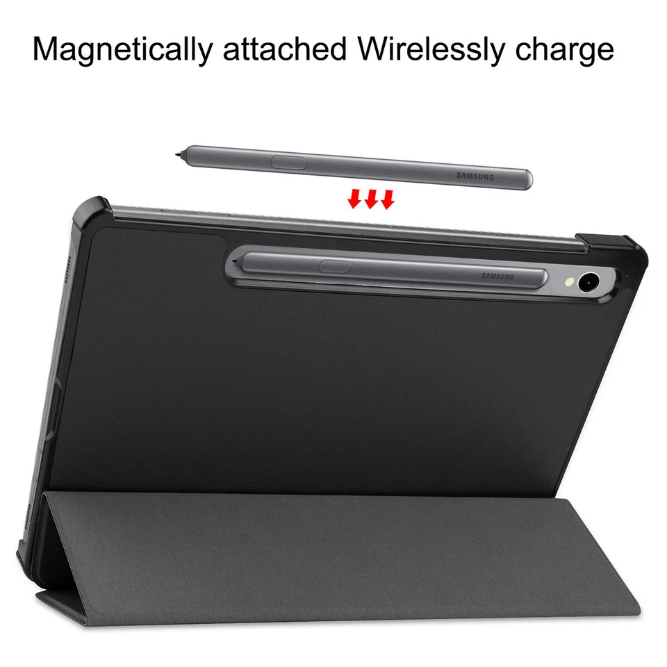 Funda inteligente con soporte de cuero tipo folio para tablet Samsung Galaxy Tab S9/S9 FE 5G Foto 3 de 4