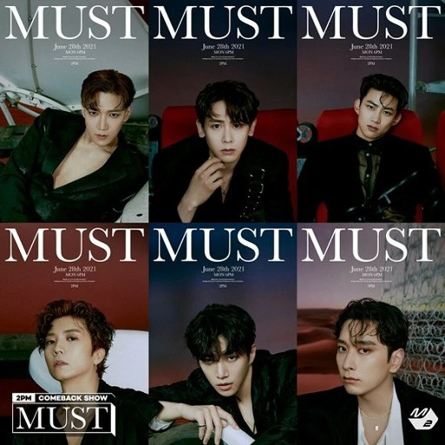 完全限定生産盤 2PM MUST LP 2PM [MUST] 7th Album LP Ver LP+6Card+12Paper+Film+5 Lyrics Poster+