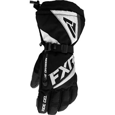 FXR Womens Fusion Insulated Snowmobile Gloves Black/White Size Medium