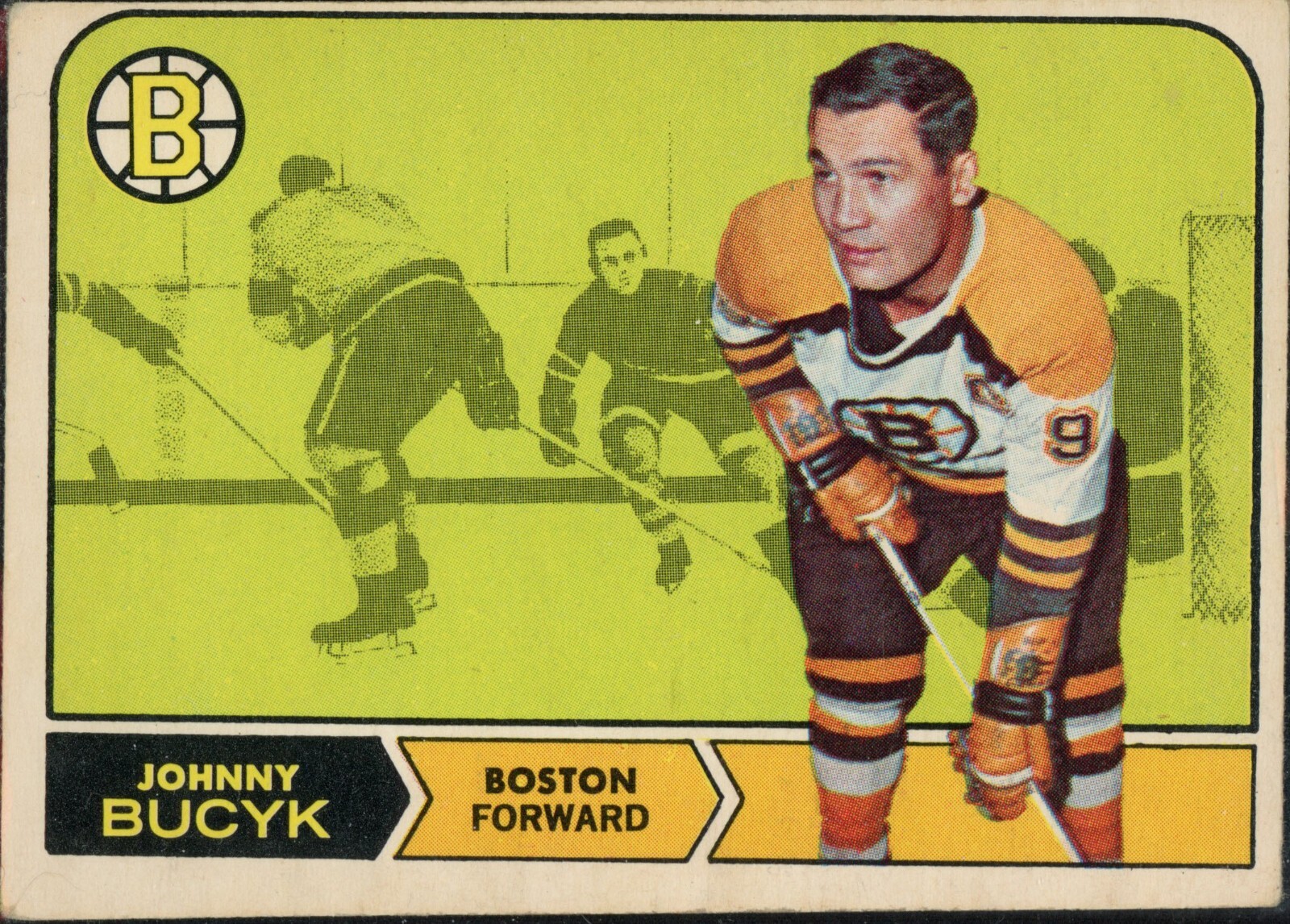 1968/69 OPC - Johnny Bucyk (Boston Bruins) #5 EX-VG