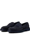 Good Man Brand Lexington Penny Loafer Navy Blue Suede Slip On Men's Size 9.5