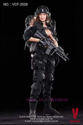 Verycool Vcf-2029 1/6 Female Shooter Black Ver Action Figure Model
