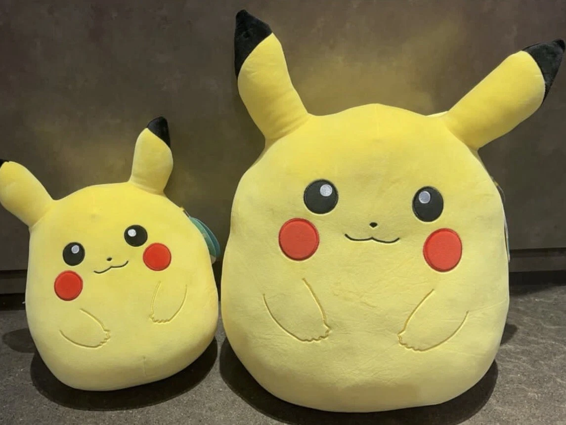 Pikachu Squishmallow 10” & 14” Kellytoy Authentic Pokémon IN HAND NWT