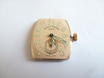 frank muller manual winding Geneve Ref 7500 Casablanca movement working 5 pos