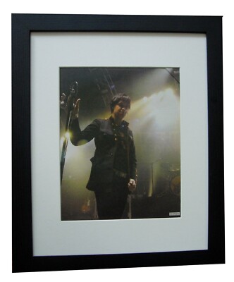 THE STROKES+LIVE+PHOTO+PICTURE+POSTER+AD+RARE ORIGINAL+FRAMED+EXPRESS WORLD SHIP