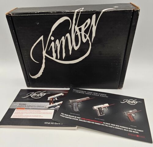 Kimber Micro Empty Cardboard Factory Box with Safety Manual