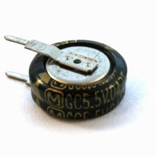 Condensatore Supercap Panasonic 0,047F 5,5 VDC per Backup