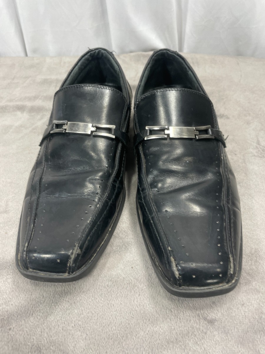 Stacy Adams Mens Cade Bike Toe Slip On Black Dress Shoes 7 Stacy Adams Cade Dress Shoes Men main image 3