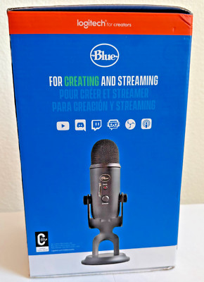 NEW - Podcasting Blue Yeti Professional Mic Microphone - Blackout