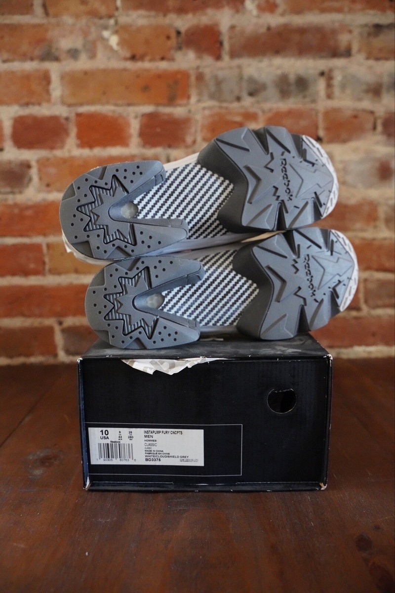 Concepts x Reebok InstaPump Fury CC Mens Size 6 White Cloud/Shield Grey‎ BD3375 Reebok Concepts x InstaPump Fury  main image 4