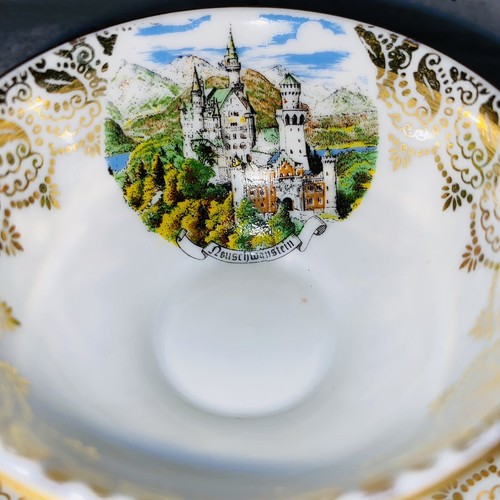 Vintage Tirchenreuth Bavaria Neushwanstein Demitasse Tea Cup And Saucer - Picture 4 of 11