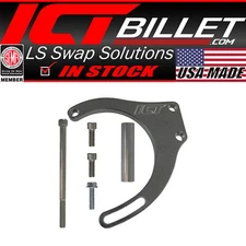 ICT Billet BBC Billet Low Mount Alternator Bracket Kit (for Long Water Pump)