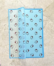 Hello Kitty Blue Korean Wrapping paper Waterproof 20 Sheets - Same Day Shipping