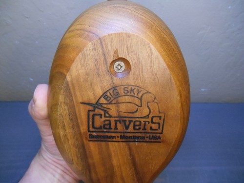 "Señuelo de pato Big Sky Carvers de 10" x 5"" madera maciza tallada a mano" - Imagen 10 de 15
