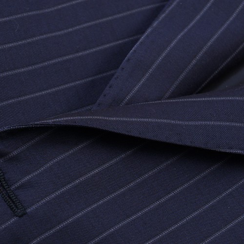 Isaia Regular-Fit Navy Stripe Aquaspider Super 160s Wool Suit 48R (Eu 58) NWT - Picture 3 of 12