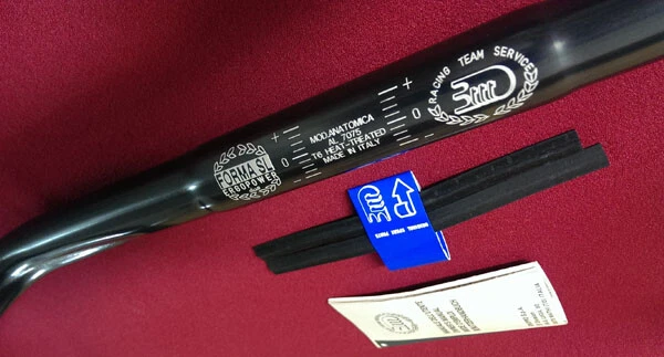 3ttt Forma SL Ergopower Rennrad-Lenker, titan-Finish, 44cm, NEU, NOS, Retro - Bild 2 von 2