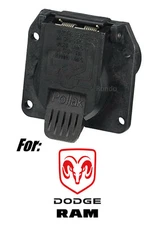 RAM Dodge replacement 7 way RV plug Vehicle side Light Plug Socket 7flat pin OEM
