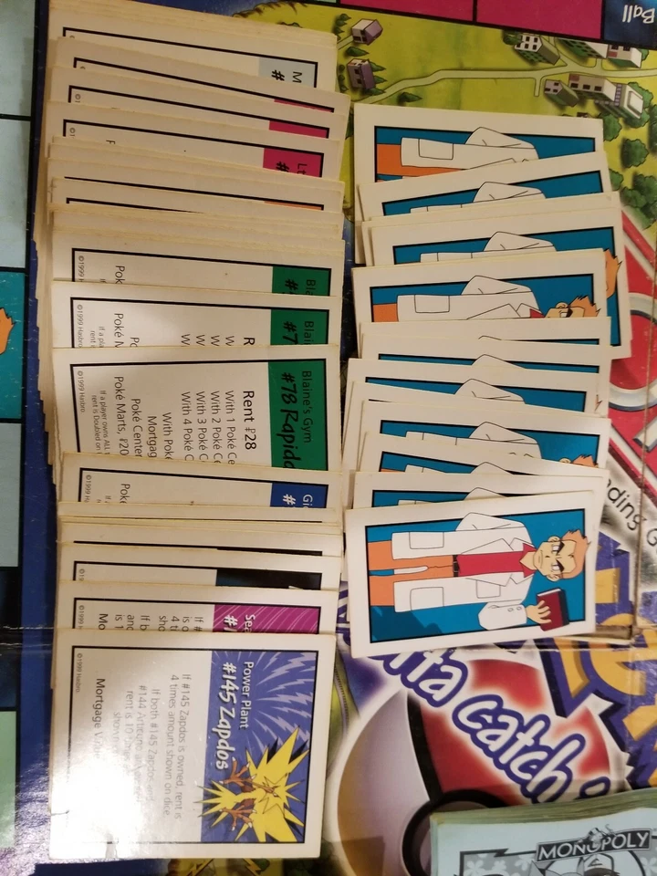 JUEGO DE MESA MONOPOLY POKEMON 1999 SOLO PIEZAS DE REPUESTO Foto 2 de 4