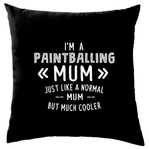 I'm A Paintballing Mum - Cushion - Shooting Shoot Paint Ball Gun - Zdjęcie 1 z 12