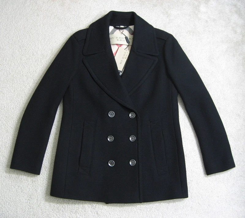 Burberry brit hotsell pea coat mens