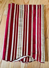 4 - Red, Burgundy, Tan Multicolor Scalloped Lined Valances 51" W X 19" High