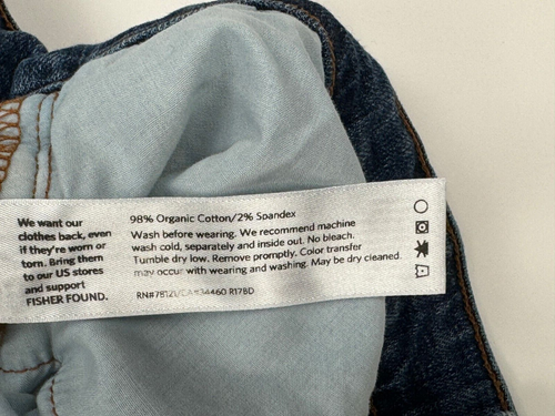 Jeans donna Eileen Fisher denim cotone biologico 6 tasche elasticizzato - Foto 7 di 11