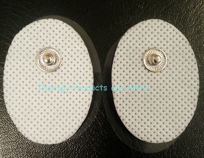 6 Elettrodi Massaggianti Ovali Spessi Per TENS / EMS | Ricambi Per Massaggiatore Digitale