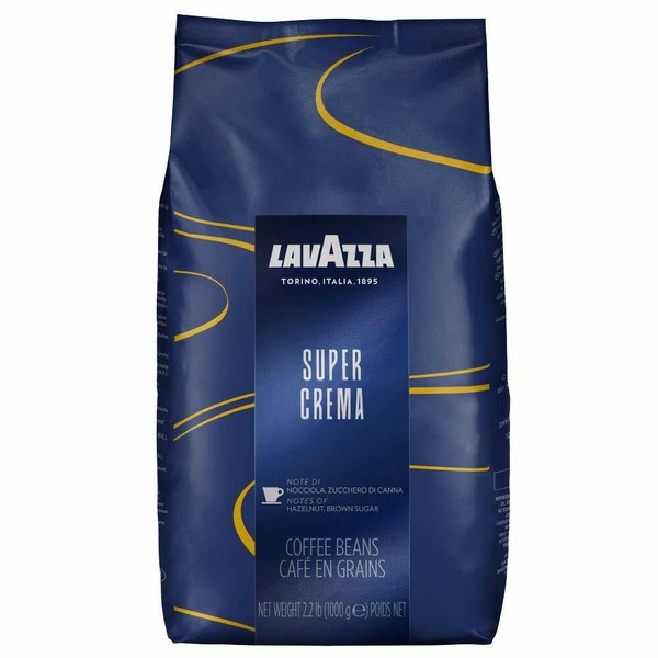 Lavazza Super Crema Espresso Kaffeebohnen 1Kg, Italienische Kaffeebohnen-image