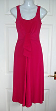 ALEX &CO  beautiful SASH FRONT FUSHIA PINK evening party dress lined BNWT S 8 10