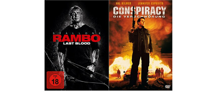 Rambo: Last Blood + Conspiracy - Die Verschwörung - 2 DVD Set - FSK 18