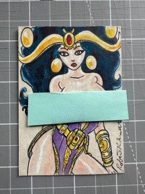 Original Signed Robert Smith Naughty Norn Queen Karnilla Thor Sketch Card