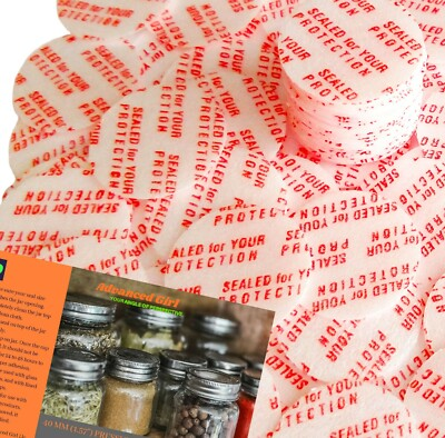 #ad 40mm 1.57quot; Pressure Sensitive Seal Liners MadeinUSA No Induction Sealer Needed $19.45