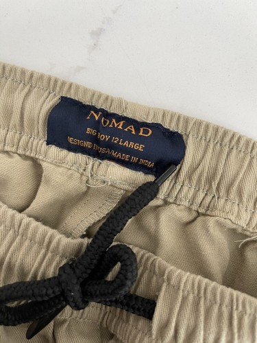 Nomad Casual Khaki Cargo Jogger Pants Big Boys Size 12 Kids Drawstring - Picture 7 of 8