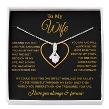 To My Wife Necklace, Christmas Gifts For Women, Anniversary Gift For Wife