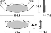 Brembo Bremsbelagsatz Scheibenbremse Prime - Sinter - SP 07KA11SP FüR Suzuki GSX