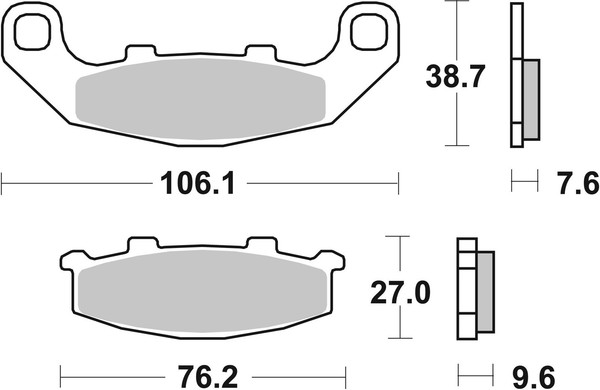 Brembo Bremsbelagsatz Scheibenbremse Prime - Sinter - SP 07KA11SP FüR Suzuki GSX-image