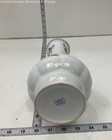 Polish White Porcelain Vase w/Floral and Gold Accents — photo 3