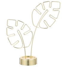 NUOBESTY Gold Card Clip Holder Turtle Leaf Shapes Photo Display small,