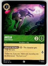 Akela - Forest Runner 90/204 C Whispers in the Well Lorcana NM