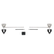 CJ Classic Trucks Sun Visor Bracket Kit Satin W/O Visors F-100 1956